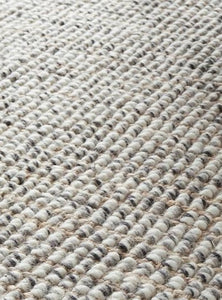 Sandra Hand Made Wool And Jute Rug - Grey