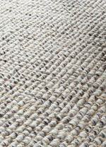Load image into Gallery viewer, Sandra Hand Made Wool And Jute Runner - Grey
