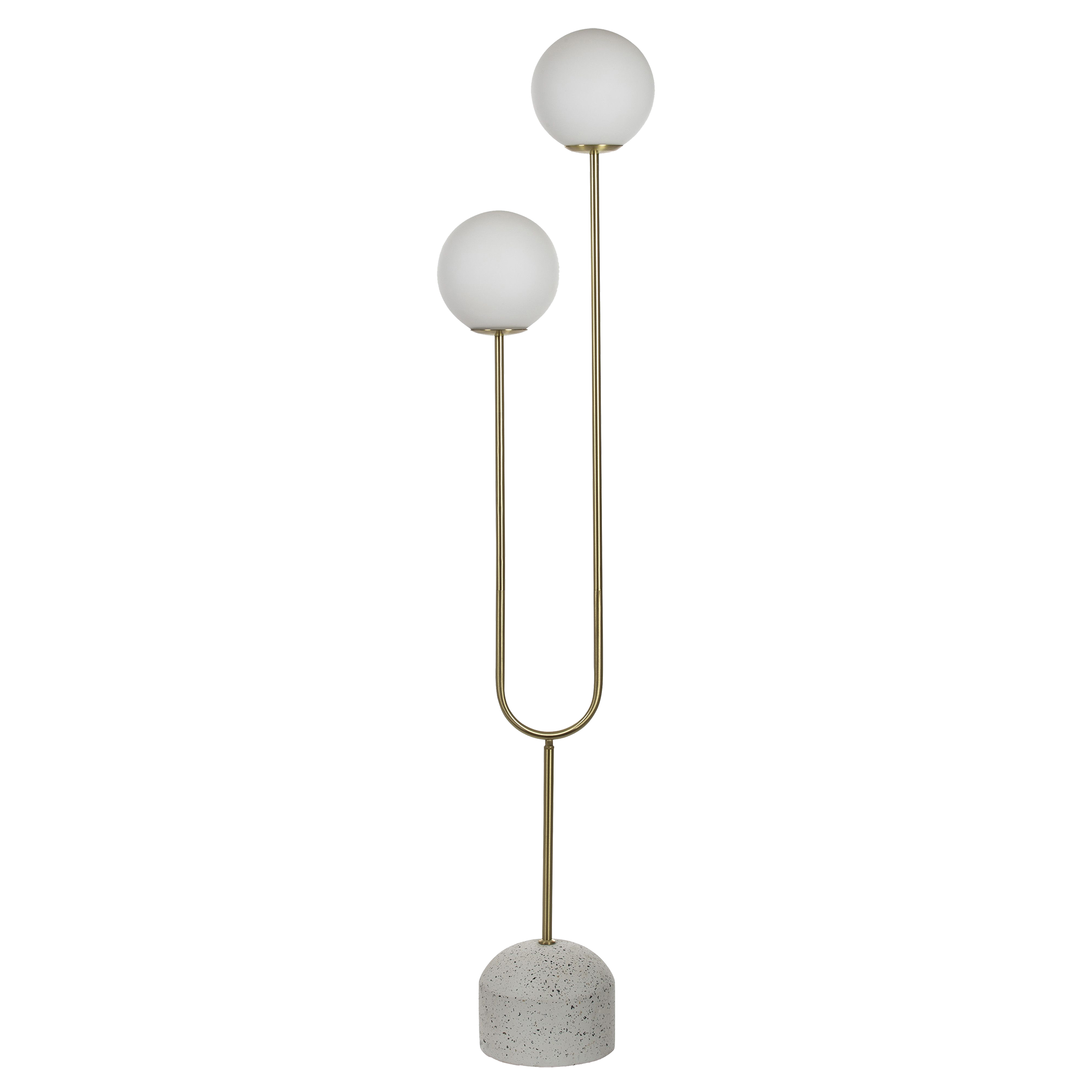 Tivoli Terrazzo Metal Floor Lamp - Brass