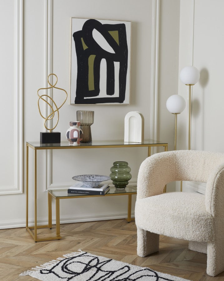 Tivoli Terrazzo Metal Floor Lamp - Brass