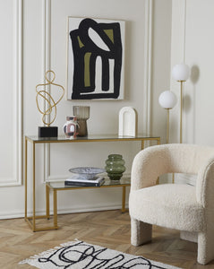 Tivoli Terrazzo Metal Floor Lamp - Brass