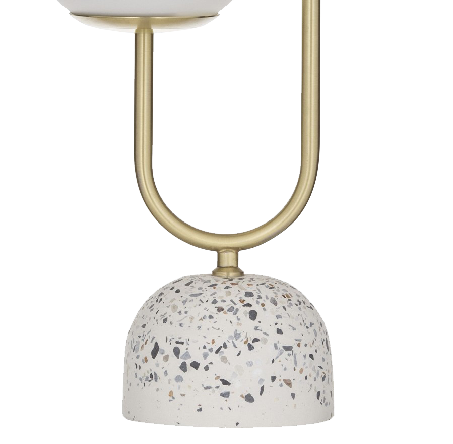 Tivoli Terrazzo Metal Table Lamp - Brass