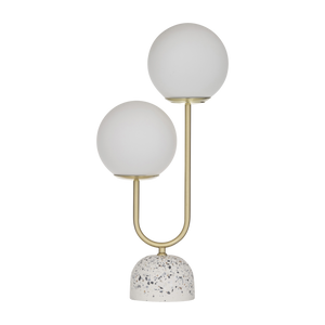 Tivoli Terrazzo Metal Table Lamp - Brass