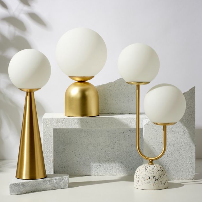 Tivoli Terrazzo Metal Table Lamp - Brass