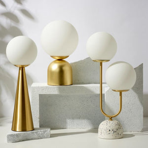 Tivoli Terrazzo Metal Table Lamp - Brass