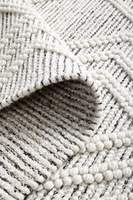 Load image into Gallery viewer, Trevi Hand Made Wool Rug - Grey
