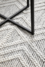 Load image into Gallery viewer, Trevi Hand Made Wool Rug - Grey
