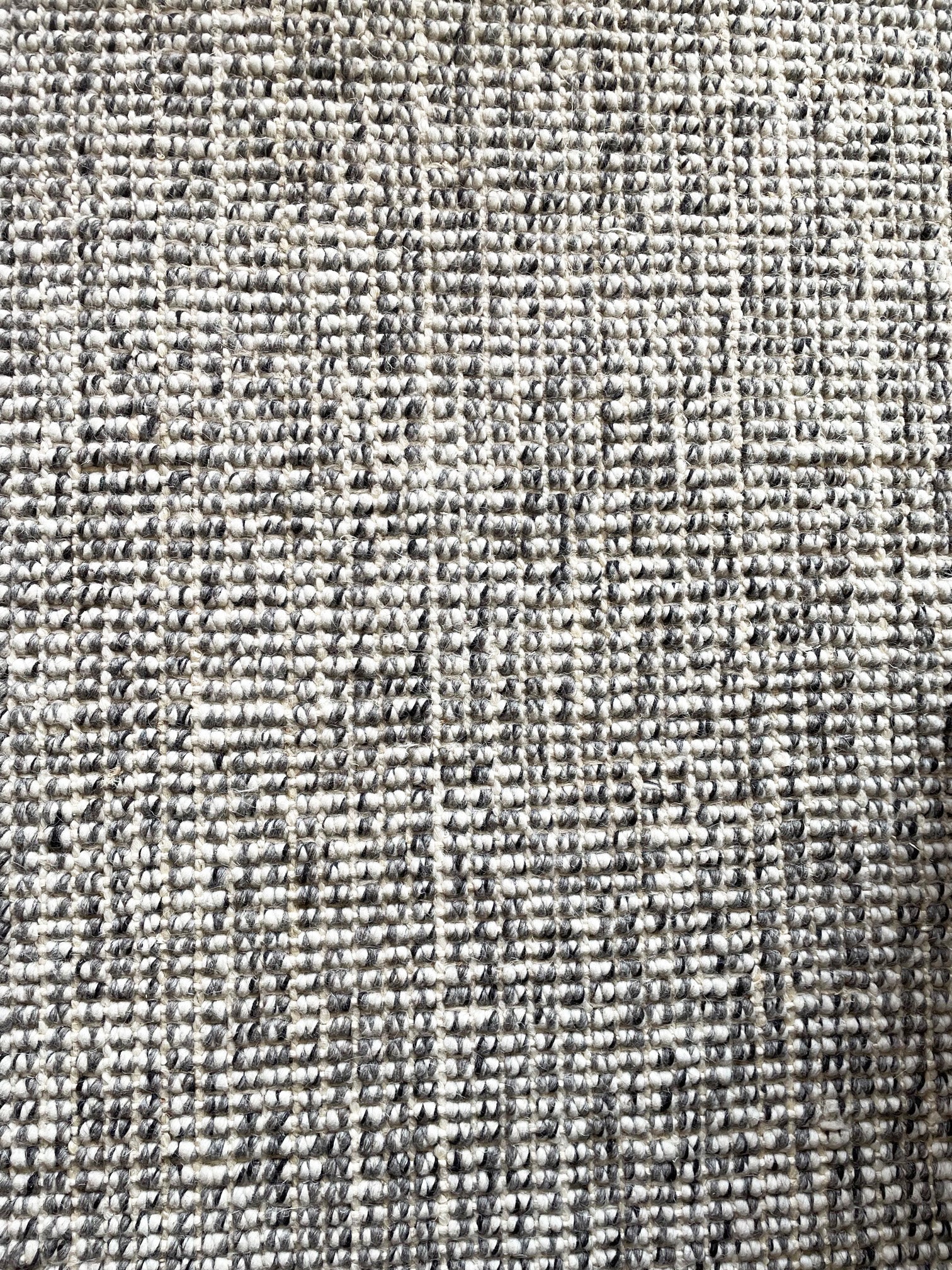 Usui Hand Made Wool And Jute Rug - Grey