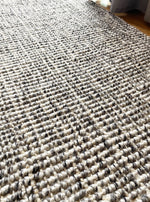 Load image into Gallery viewer, Usui Hand Made Wool And Jute Rug - Grey
