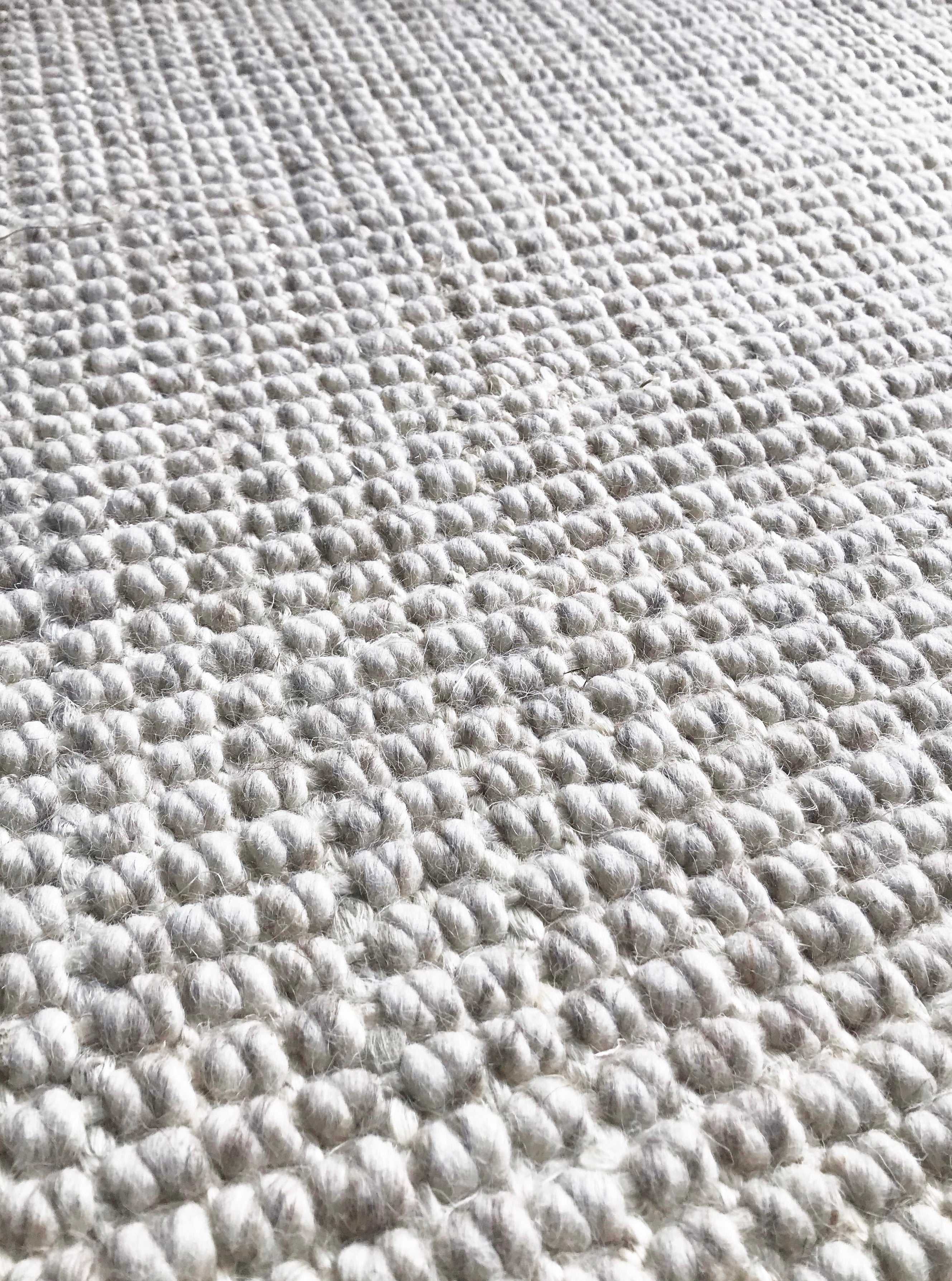 Usui Hand Made Wool And Jute Rug - Natural