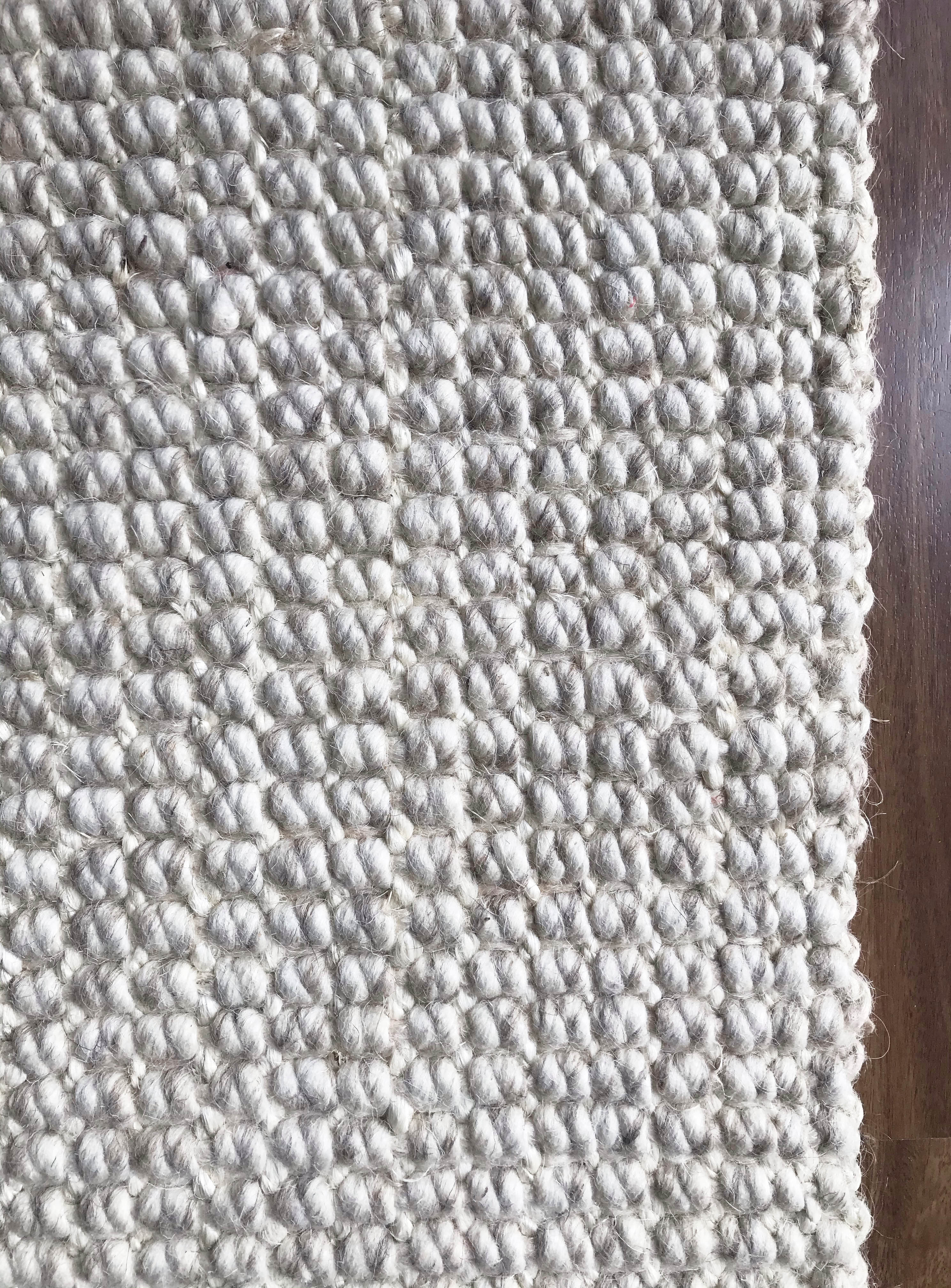 Usui Hand Made Wool And Jute Rug - Natural