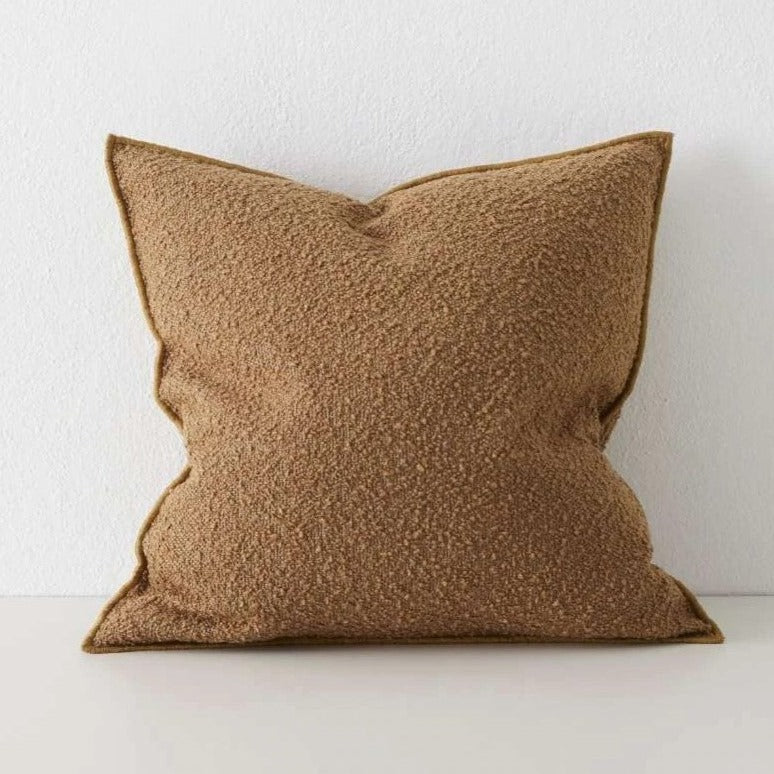 Weave Alberto Boucle Fabric 50cm Cushion - Copper