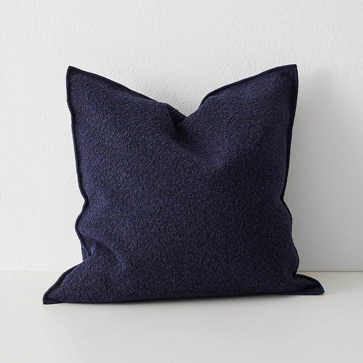 Weave Alberto Boucle Fabric 50cm Cushion - Midnight
