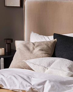 Weave Alberto Boucle Fabric 50cm Cushion - Nougat