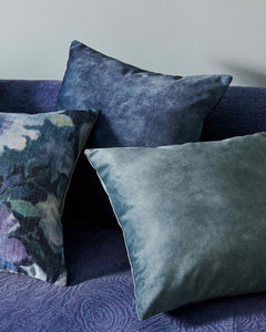 Weave Ava Velvet Fabric 50cm Cushion - Atlantic
