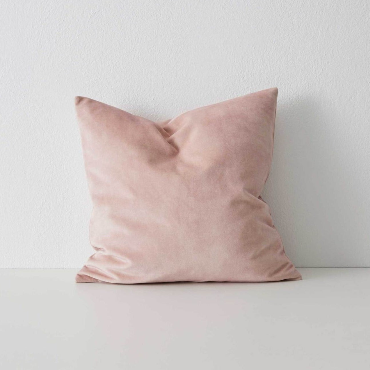 Weave Ava Velvet Fabric 50cm Cushion - Blush