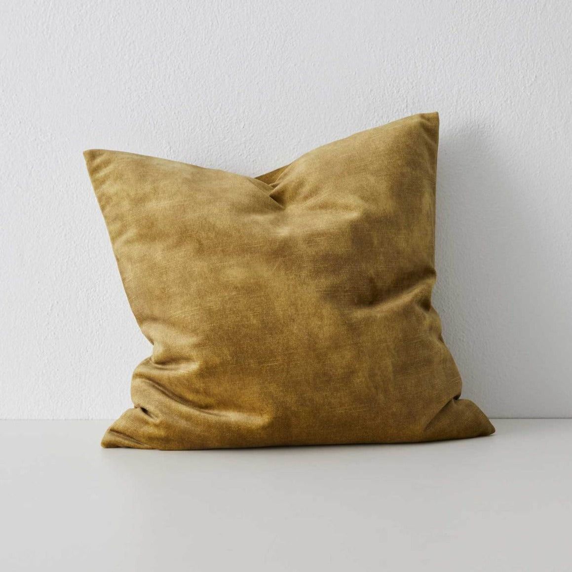 Weave Ava Velvet Fabric 50cm Cushion - Chartreuse