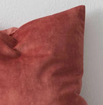 Load image into Gallery viewer, Weave Ava Velvet Fabric 50cm Cushion - Coral
