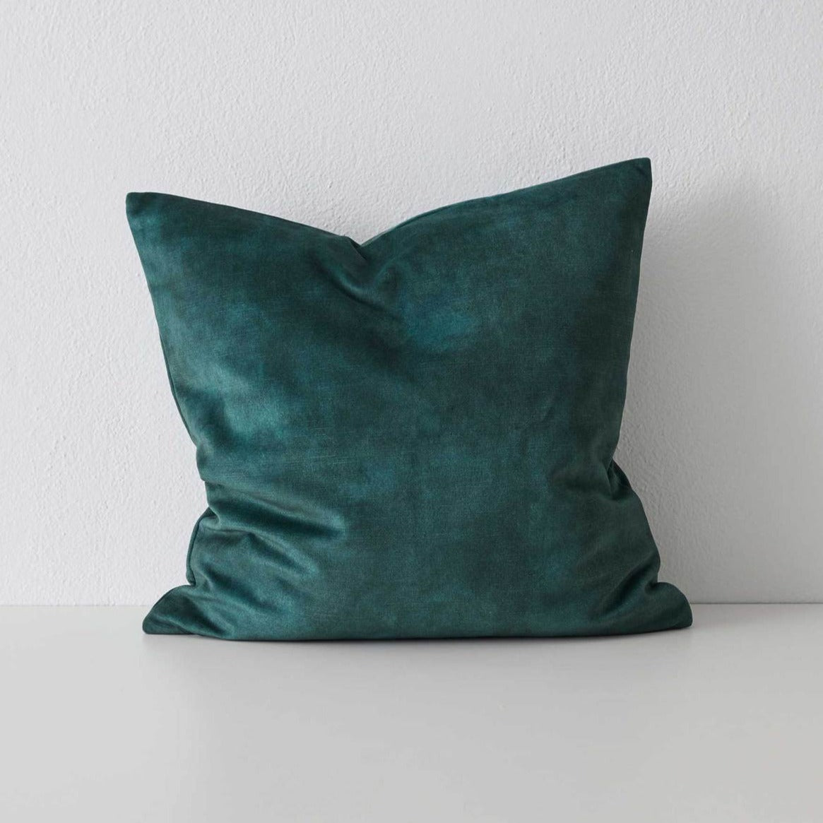 Weave Ava Velvet Fabric 50cm Cushion - Emerald