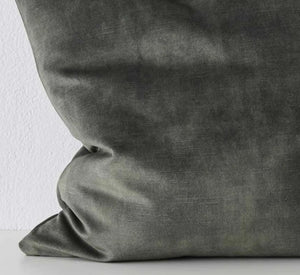 Weave Ava Velvet Fabric 50cm Cushion - Jade
