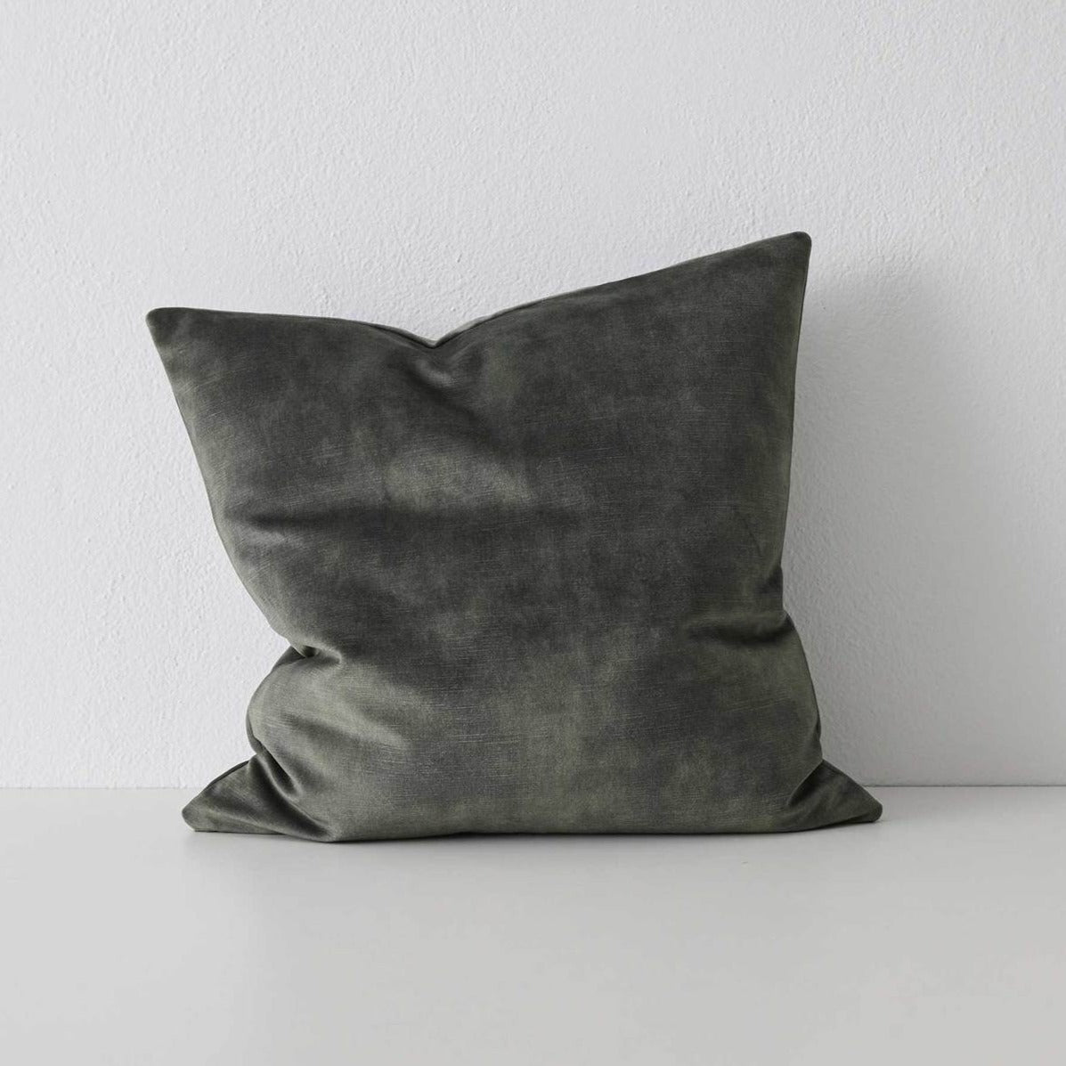 Weave Ava Velvet Fabric 50cm Cushion - Jade
