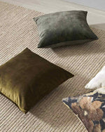 Load image into Gallery viewer, Weave Ava Velvet Fabric 50cm Cushion - Moss
