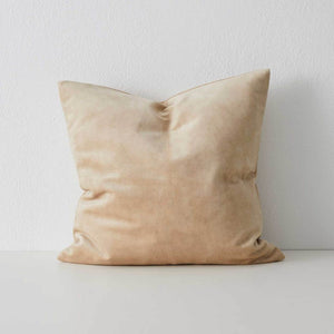 Weave Ava Velvet Fabric 50cm Cushion - Nougat