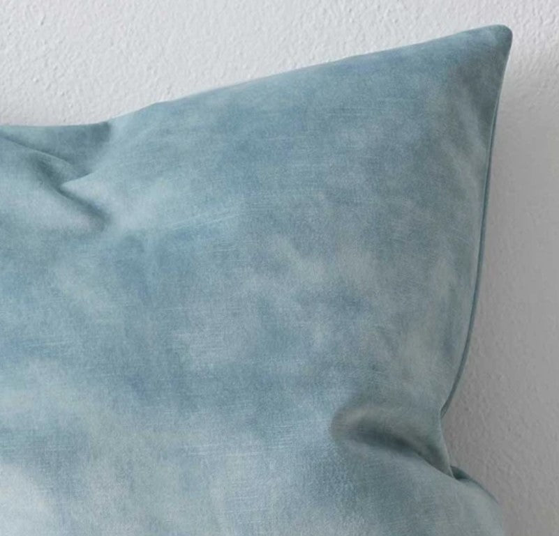 Weave Ava Velvet Fabric 50cm Cushion - Powder