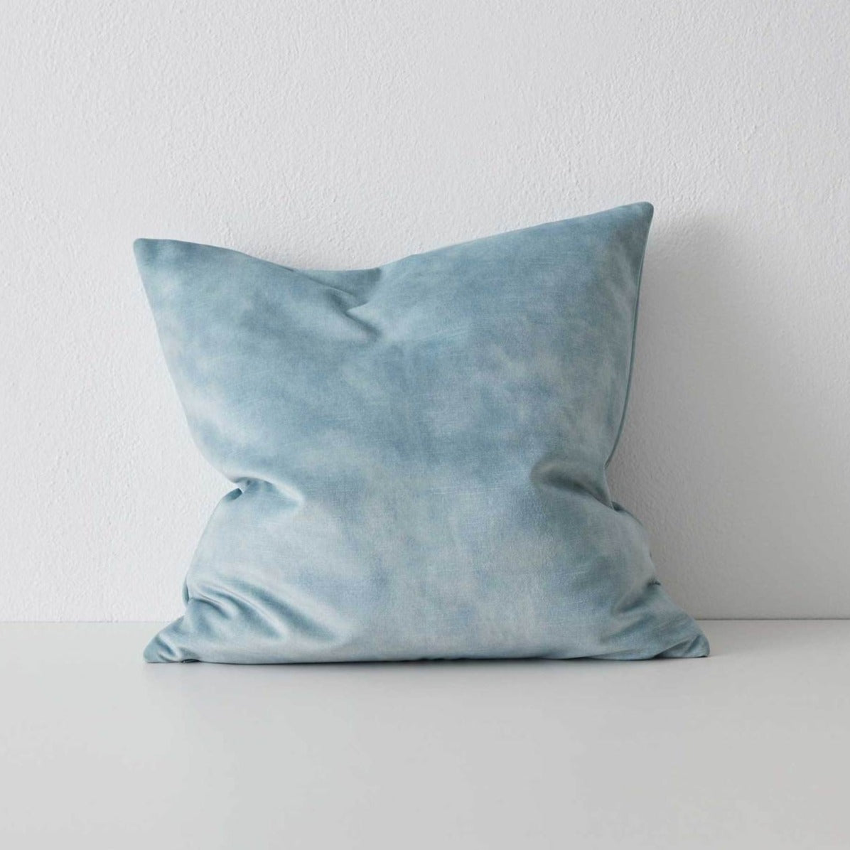 Weave Ava Velvet Fabric 50cm Cushion - Powder