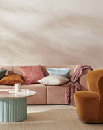 Load image into Gallery viewer, Weave Ava Velvet Fabric 50cm Cushion - Powder
