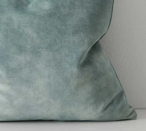 Weave Ava Velvet Fabric 50cm Cushion - Seagrass