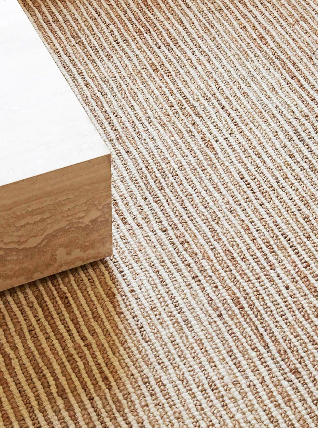 Weave Lisbon Hand Made Wool And Jute Rug - Seasalt