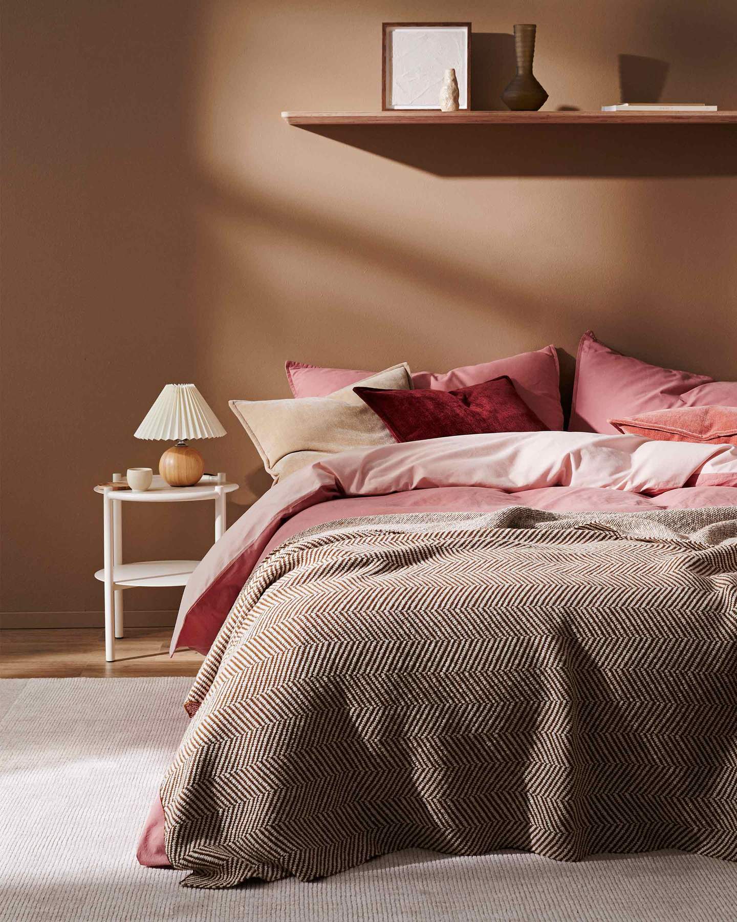 Weave Solano Cotton Throw Rug - Spice