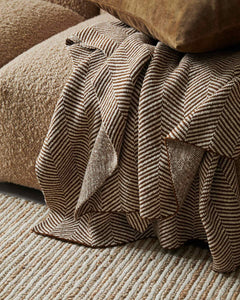 Weave Solano Cotton Throw Rug - Spice