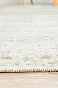 Zarah Power-Loomed Polypropylene Rug - Silver