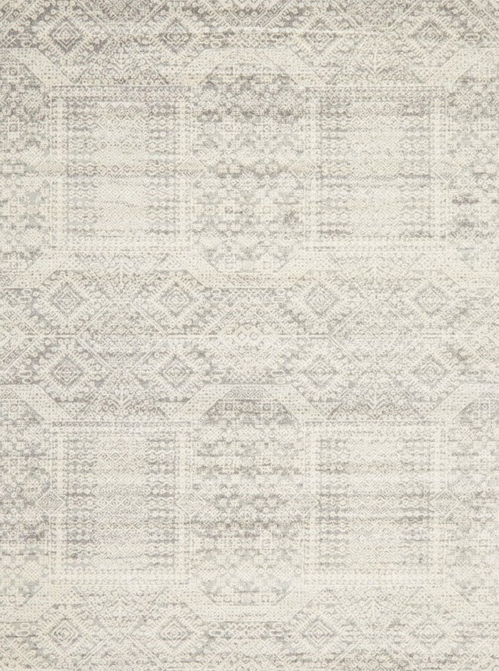Zarah Power-Loomed Polypropylene Rug - Silver
