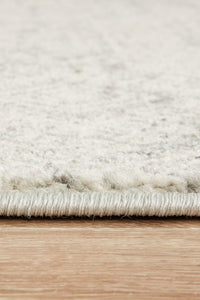 Zarah Power-Loomed Polypropylene Rug Runner - Silver