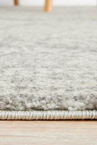 Zarina Power-Loomed Polypropylene Rug - Silver