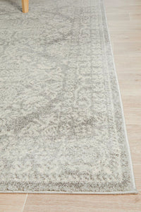 Zarina Power-Loomed Polypropylene Rug - Silver