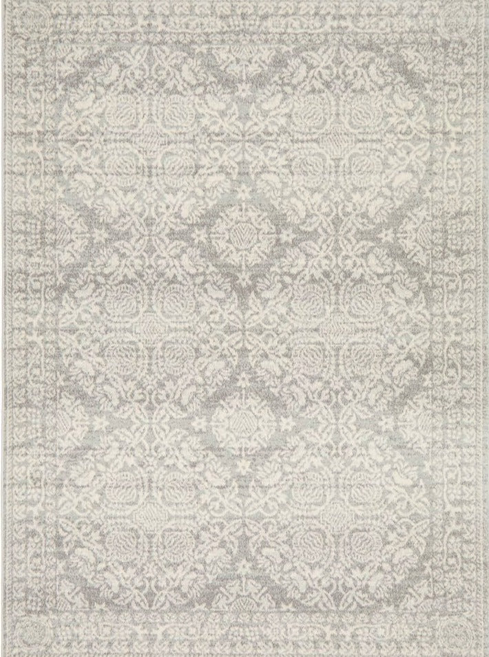 Zarina Power-Loomed Polypropylene Rug - Silver